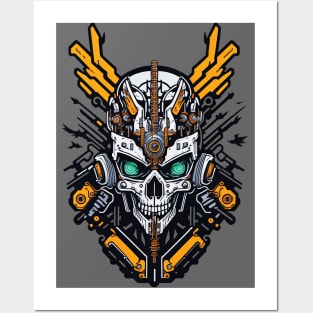 Mecha Skull S01 D56 Posters and Art